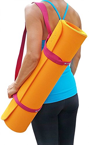 image for Clever Yoga Yoga Mat Strap Sling – Adjustable Durable Cotton Yoga Ma