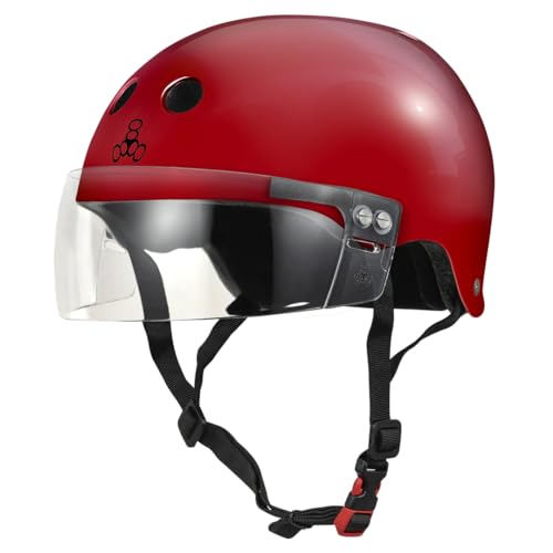 Triple Eight The Certified Sweatsaver Helmet with Visor for Roller Derby, Skate…