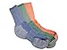 Womens Merino Wool Colorful Hiking Socks (3 PK)