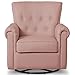Delta Children Harper Glider Swivel Rocker Chair, Blush