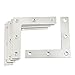 uxcell a13022500ux0184 5 Pcs 80 mm x 80 mm L Shaped 90 Degree Angle Bracket 0.8 mm Thickness, Metal