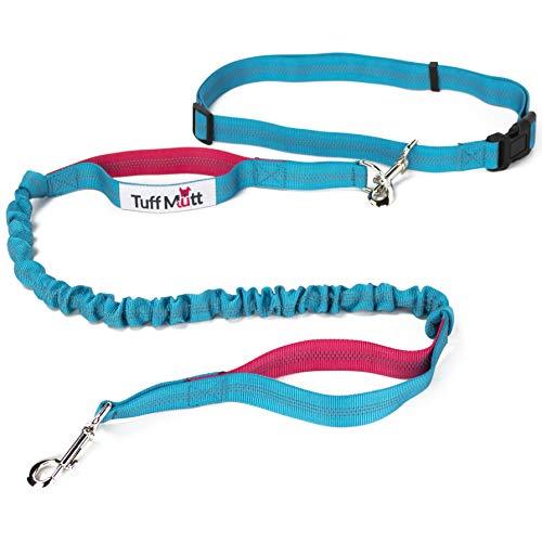 Tuff Mutt Hands Free Dog Leash for Running, Walking, Hiking, Durable