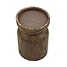 Stonebriar Industrial Wooden Pillar Candle Holder, Rustic Home Decor Accents for Dining Room, Living Room, Bathroom, and Bedroom, Small