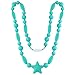 ITYYT Teething Necklace for Mom to Wear (16 inches) with Gift Box & Free E-book - Turquoise