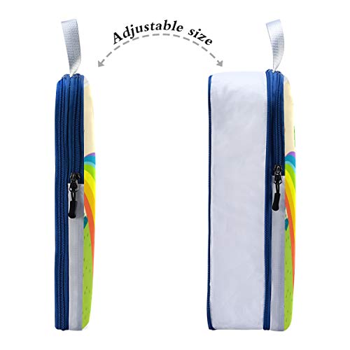 Rainbow Lanscape 3 Set Packing Cubes,2 Various Sizes Travel Luggage Packing Organizers(j)