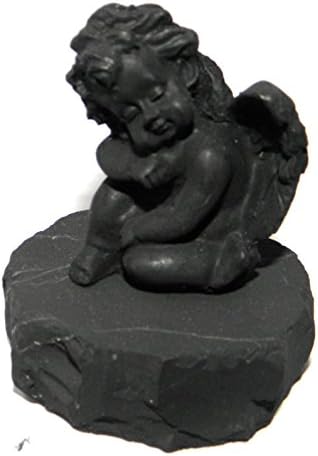 Karelia Statuette Made of Compressed Powder of Shungite EMF Protection Figure of Shungite (Angel)