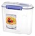 Sistema KLIP IT Utility Collection Cereal Container, 94.0 oz./2.7 L, Clear/Blue