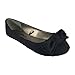 Charles Albert Women's Big Bow Canvas Comfortable Slip On Ballet Flat