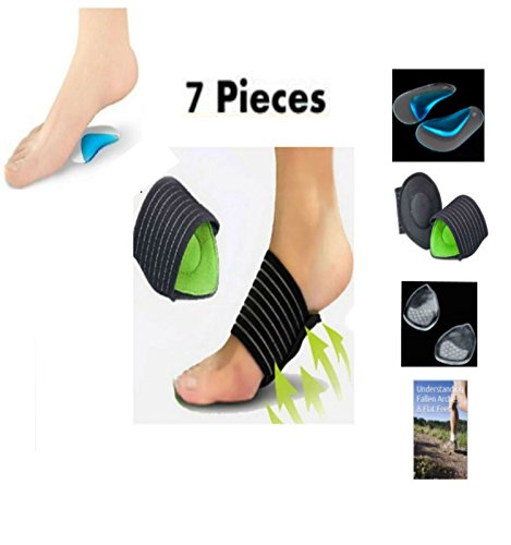 Dr. kelly s fallen arch support sleeve flat feet gel pa…