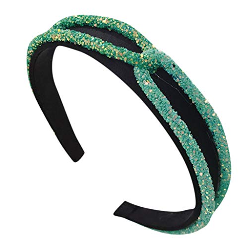 2019 New Sequin Stylish Headband, Women Cross Tie Hairbands Fashion Girls Hair Band Hoop Headwrap Hairhands