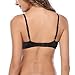 WingsLove Women's Everyday Basic Seamless Lightly Padded Underwire Plunge Demi T-Shirt Bra, Black, 38B