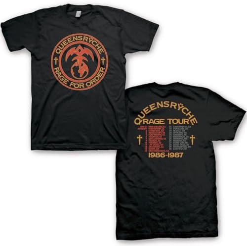 Amazon.com: Queensryche Men's Rage for Order Tour T-Shirt Small
