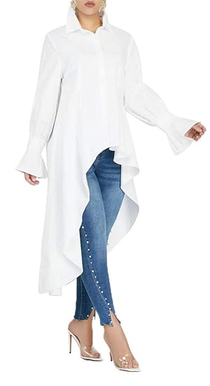 amazon high low blouses