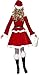 Cuteshower Sexy Christmas Costume Outfit Dress Santa Claus Women Cosplay Clothing Medium Red