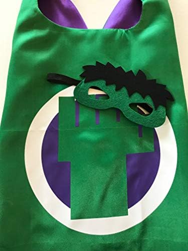 Superhero Capes And Mask For Kids Compatible Superhero Toys And Superhero Costumes Party Best Kids Gifts (Hulk)