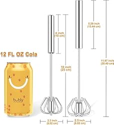 Myasrelae Hand Push Whisk, Semi-Automatic Egg Mini