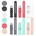 ECSEM Compatible with Fossil Men's Gen 5 Carlyle Bands Fossil Women's Gen 5 Julianna Bands Replacement Colourful Strap Bracelet, 6Pack 22MM Bands for Fossil Gen 5 Smartwatch, Soft and Durable