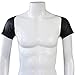 TiaoBug Mens Short Sleeves Faux Leather Bolero Arm Cover Sleeves Shrug Dancewear