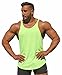 Physique Bodyware Mens Blank Y Back Stringer Tank Top. Built in America (Medium, Neon Lime)