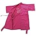 Joytton Girl's Satin Kimono Robe with Embroidered Flower Girl(8,Fuchsia)