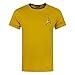Star Trek Official Mens Command Uniform T-Shirt (L) (Yellow)