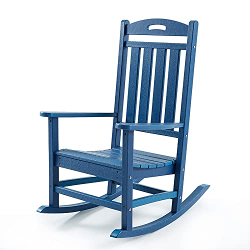 POLYDUN Rocking Chair, All Weather Resistant Outdoor Indoor Plastic
