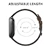 SWEES Leather Bands Compatible with Fitbit Versa, Slim Thin Genuine Leather Replacement Strap for Versa Women (5.5