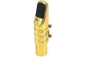 SIUKE 7C Tenor Saxophone Mouthpiece Musical Instrument Accessories Brass Material with Reed Cap Buckle Patch,Alto Sax Mouthpiece,Mouthpiece