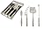 Cheese Knife set - Cheese Slicer, Cheese Cutter, Cheese Wire Cutter & Spreader Knife - Gift box -by Ellito