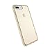 Speck Products Presidio Clear + Glitter Case for iPhone 8 Plus (Also fits 7 Plus and 6S Plus/6 Plus), Clear With Gold Glitter/Clear