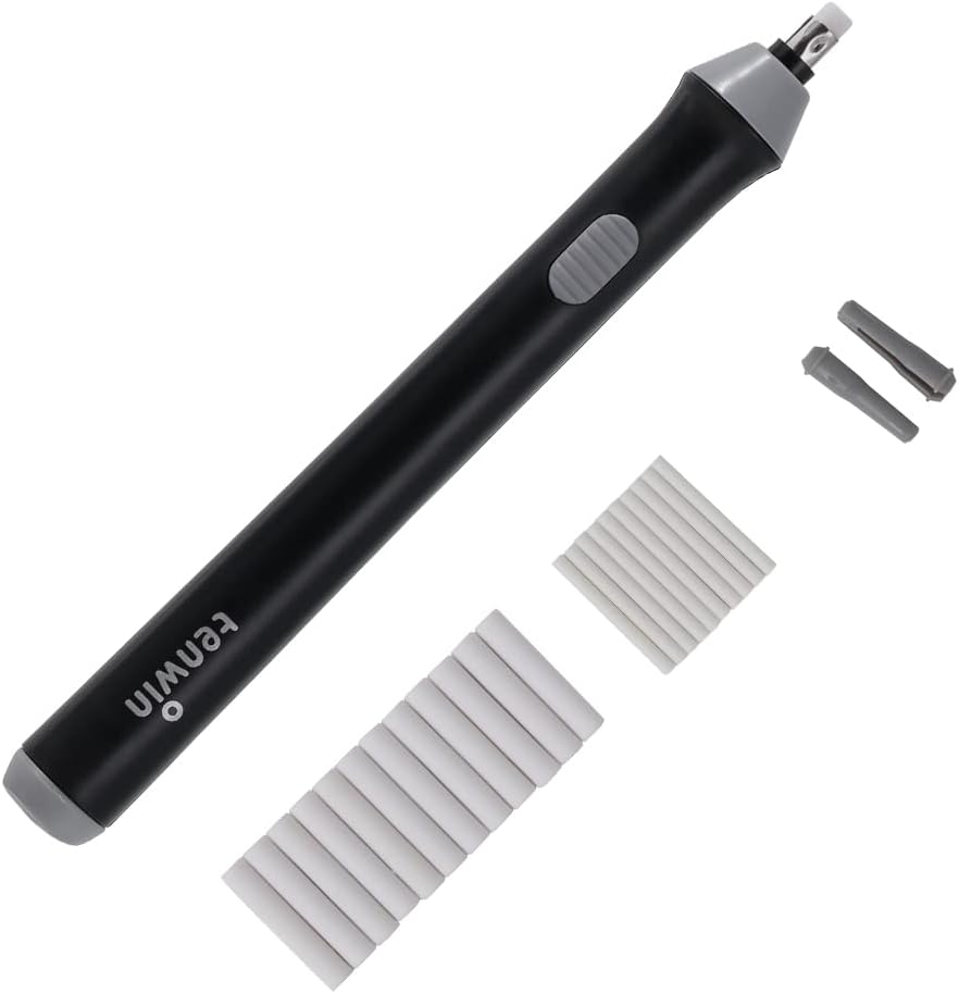 Tihoo Electric Eraser Battery Operated Kit with 22 Refills 2.3mm 5mm