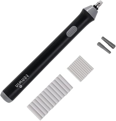 Tihoo Electric Eraser Battery Operated Kit with 22 Refills 2.3mm 5mm