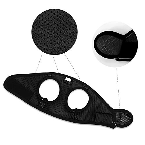 Kamots Beauty Escape Proof Cat Dog Harness and Leash Adjustable Soft Mesh Pet Vest with Reflective Strap for Puppy Kitten Small Pet Walking -(Black,M)