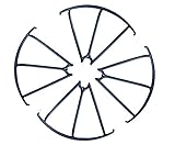 MJX X400 RC Drone Spare Parts: 4 Piece Propeller Guard Bumper Protectors for MJX Quadcopter 4 axis Gyro UAV (Black)