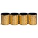 Yellow Mountain Imports Casino Liar's Dice Golden Cup Shaker Bluffing Game, 4 Cups and 20 Dice (1.6 Centimeters)
