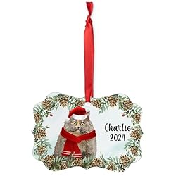 Tortoiseshell Munchkin Cat Christmas Ornament 2024