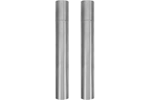 Mipcase 2pcs Stainless Steel Diploma Holder Tube, Birth Certificate Storage Cylinder, Waterproof Fireproof