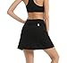 Ubestyle UPF 50+ Women's Active Athletic Skort Performance Skirt with Pockets for Running Tennis Golf Workout (BLACKNEW, XL)
