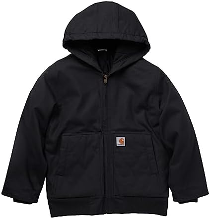 Amazon.com: Carhartt Kid's CP9564 Active Jac Flannel Sherpa Lined