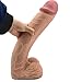 16.14 Inch Huge 3 Inch Thick Oversize Realistic Dildo, Female Masturbation Massive Adult Toy for Women Couple(Skin)