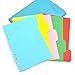 izBuy A5 Dividers, 10pcs Colored Day Planner Divider Index Page Tab Cards Notebook Accessories for Personal Planner, Notebook, Loose Leaf Binders, Reposrts