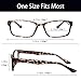 MAGIC JING Blue Light Blocking Computer Gaming Glasses Anti Glare UV Protection Rectangle Eyeglasses for Men and Women