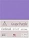 Clear Path Paper - Grape Purple Cardstock - 8.5 x 11 inch - 65Lb Cover - 50 Sheets