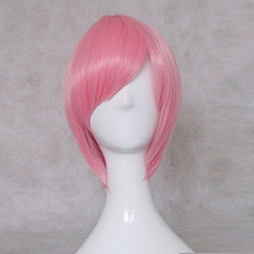 Shugo-Chara! Hinamori Amu Light Pink Short Cosplay Wig + Free Wig Cap