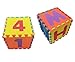 Ottomanson Alphabet & Numbers Multipurpose Interlocking Puzzly Play Mats, 36 Square Feet, Multicolor