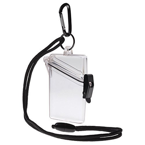 Witz see it safe waterproof id/badge holder case, clear