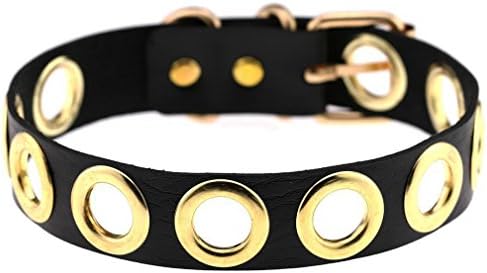 GIANCOMICS Vintage PU Leather Choker Collar O-ring Punk Goth Emo Choker Necklace for Girls Women Punk Loves