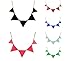 Jane Stone Fashion Necklace Bubble Bib Necklace Triangle Statement Necklace (Fn0568-Turquoise)