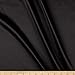 Silky Satin Charmeuse Solid Black, Fabric by the Yard