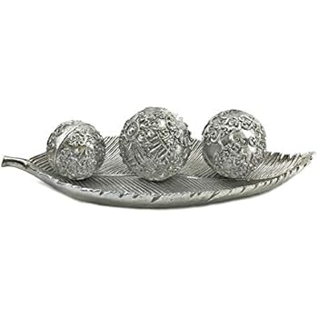 Amazon.com: Bellaa 24407 Decorative Orbs Balls Tray ...